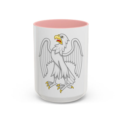Silver Falcon Badge of Edward III - Accent Coffee Mug