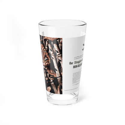 Our Struggle with the Man-Killing Bamboo, Fury, December 1957 (Magazine Illustration) Pint Glass 16oz