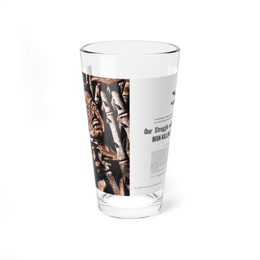 Our Struggle with the Man-Killing Bamboo, Fury, December 1957 (Magazine Illustration) Pint Glass 16oz