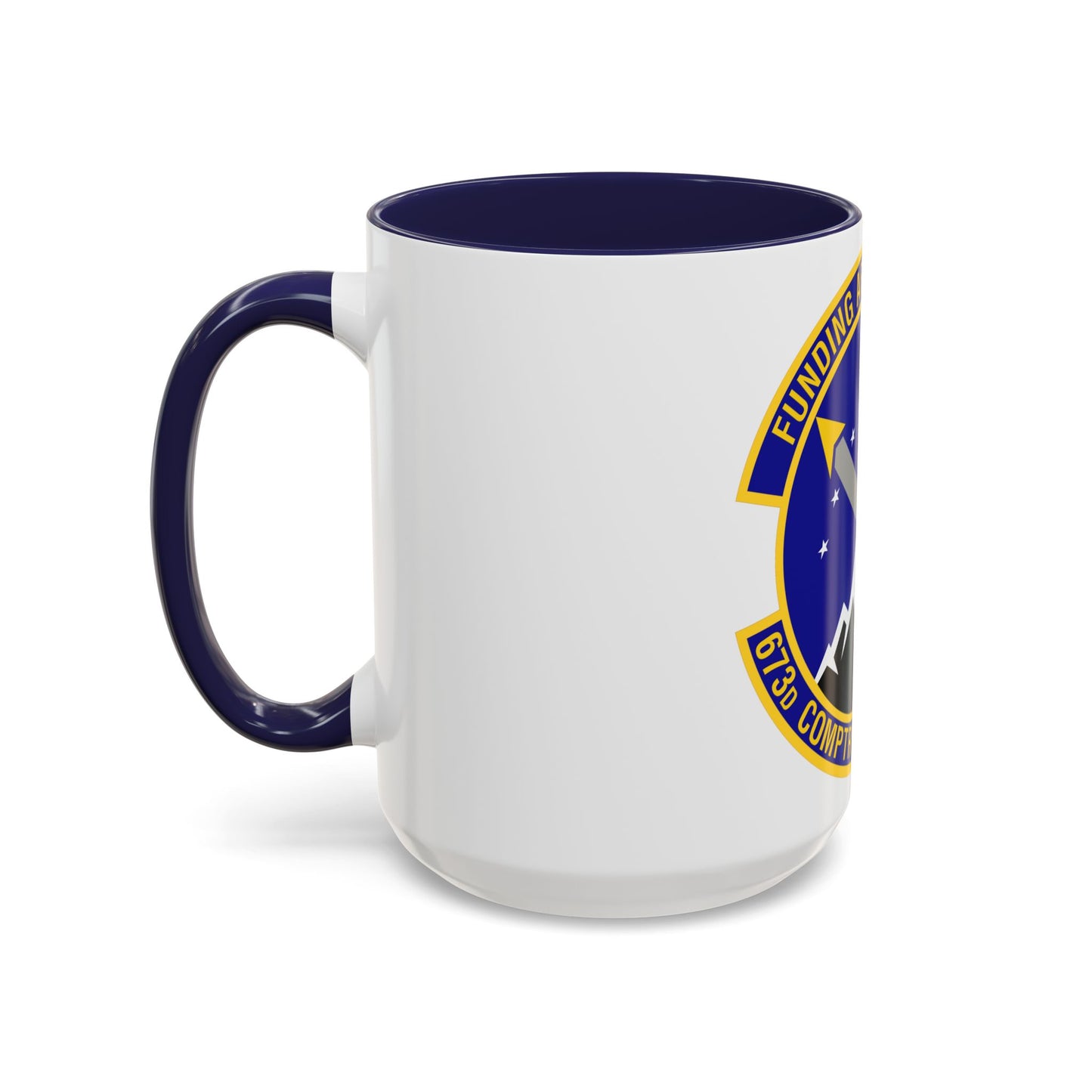 673d Comptroller Squadron (U.S. Air Force) Accent Coffee Mug