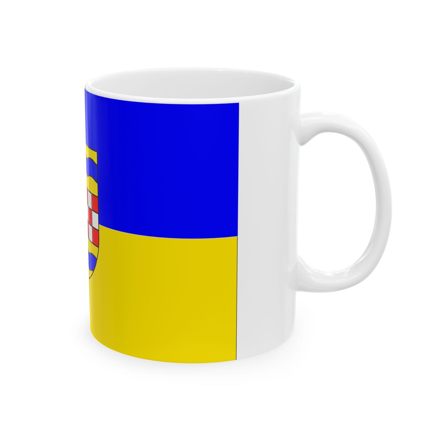 Flag of Ennepe Ruhr 2 Germany - White Coffee Mug-Go Mug Yourself