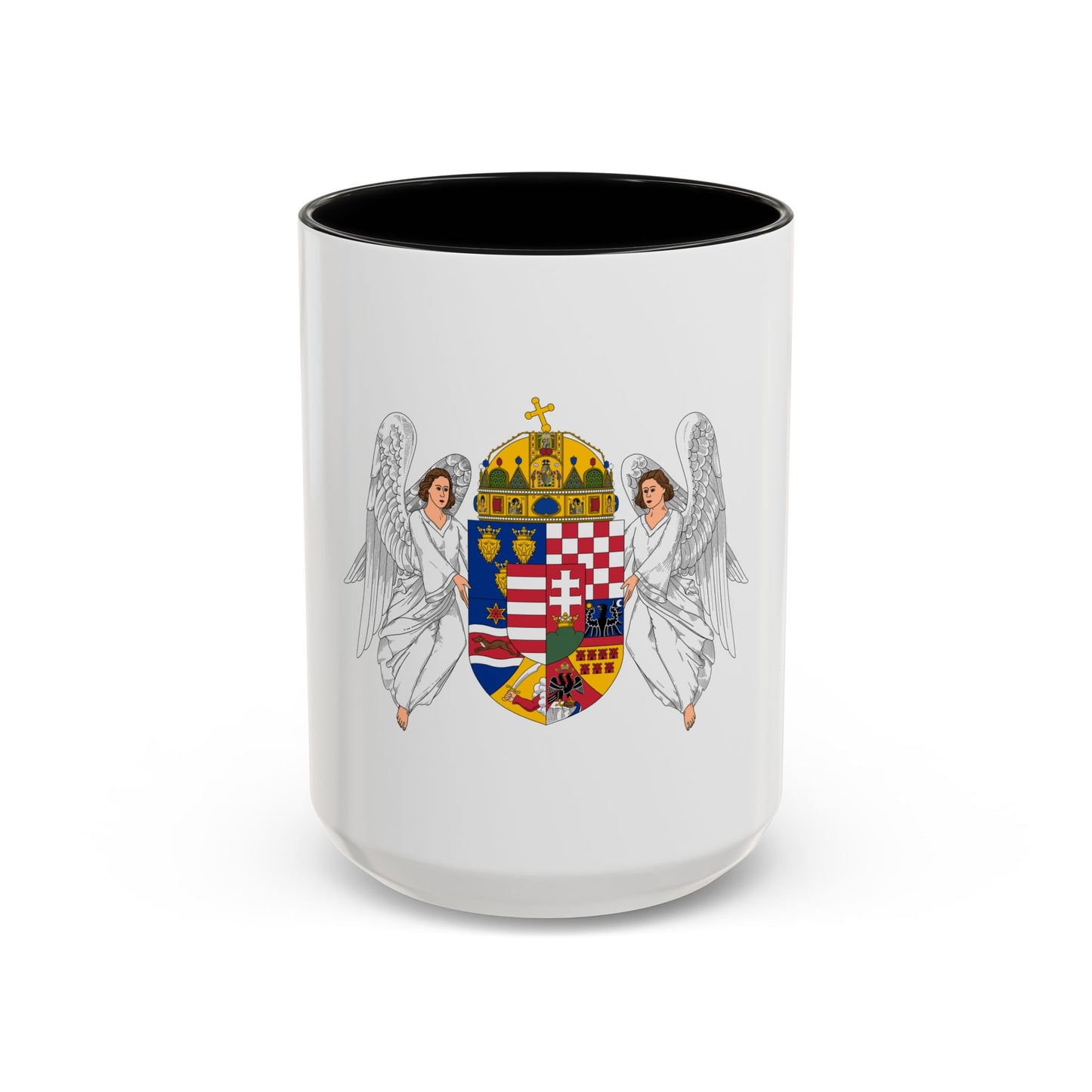 Coat of arms of the Lands of the Holy Hungarian Crown (1915-1918, 1919-1946) - Accent Coffee Mug