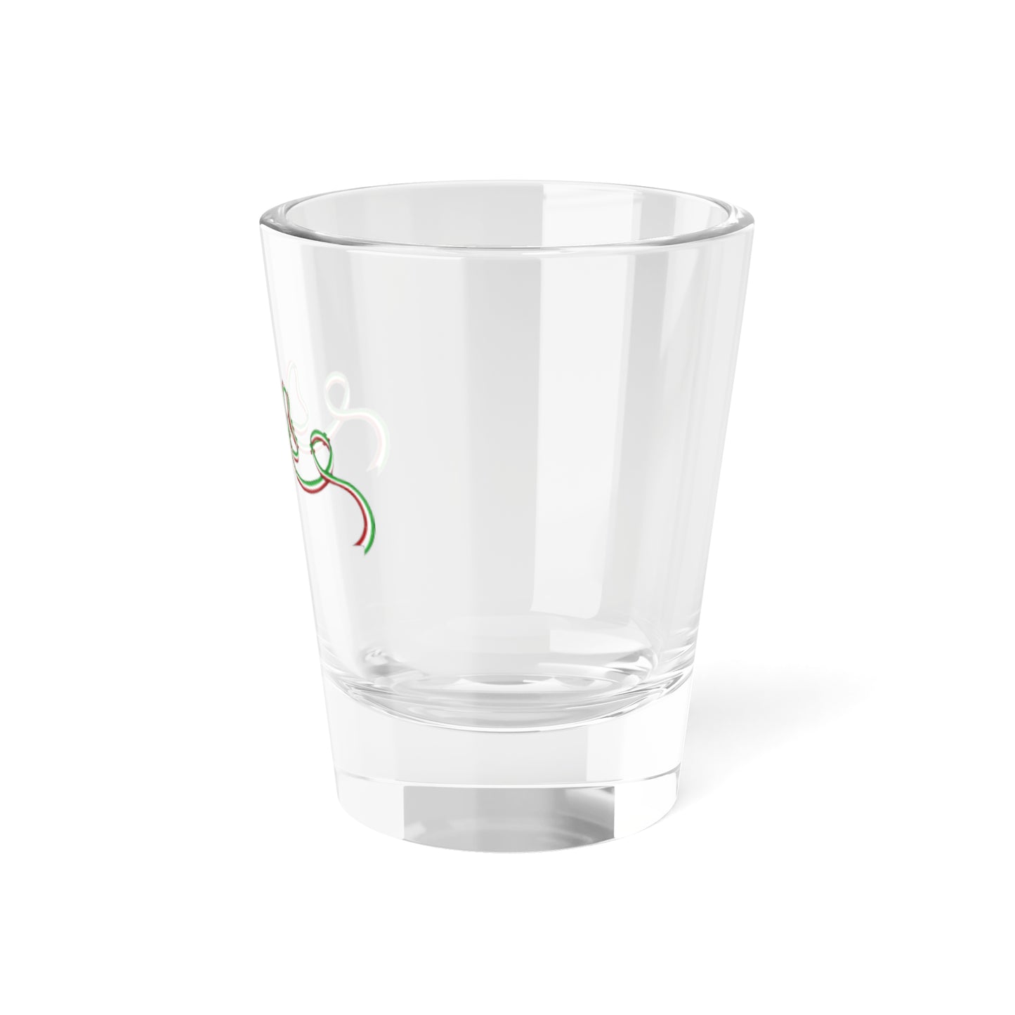 Heraldic ribbon with italian colours (Italy) (Coat of Arms) Shot Glass 1.5oz
