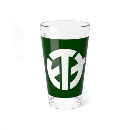 Flag of Higashiiya Tokushima 1972-2006 (Japan) Pint Glass 16oz