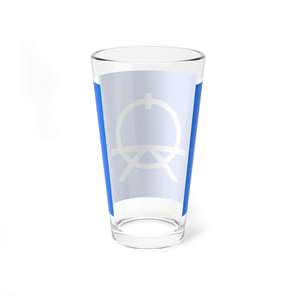 Flag of Okushiri Hokkaido 1906-1966 (Japan) Pint Glass 16oz