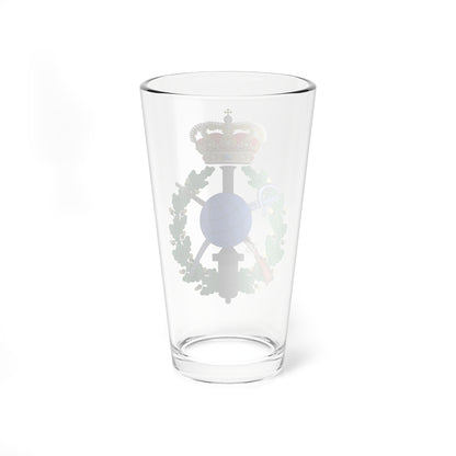 Emblem for the Danish General staff topographic department (Denmark) (Coat of Arms) Pint Glass 16oz