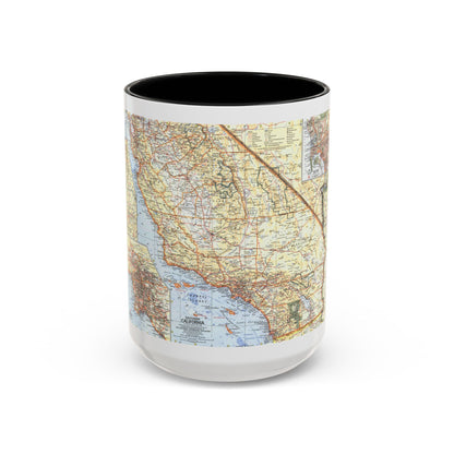 USA - California, Southern (1966) (Map) Accent Coffee Mug