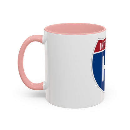Interstate H1 (U.S. Highways) Accent Coffee Mug