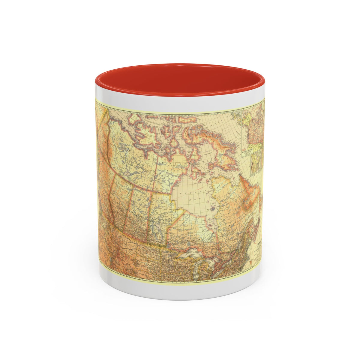 Canada (1936) (Map) Accent Coffee Mug