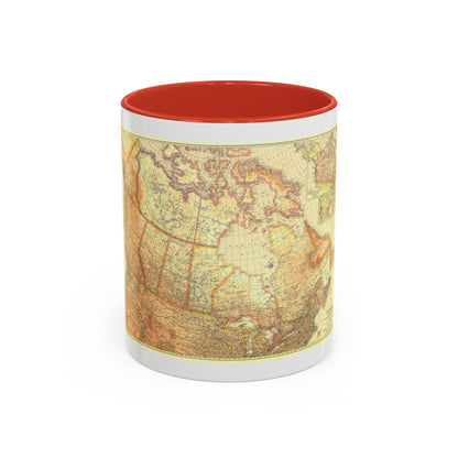 Canada (1936) (Map) Accent Coffee Mug