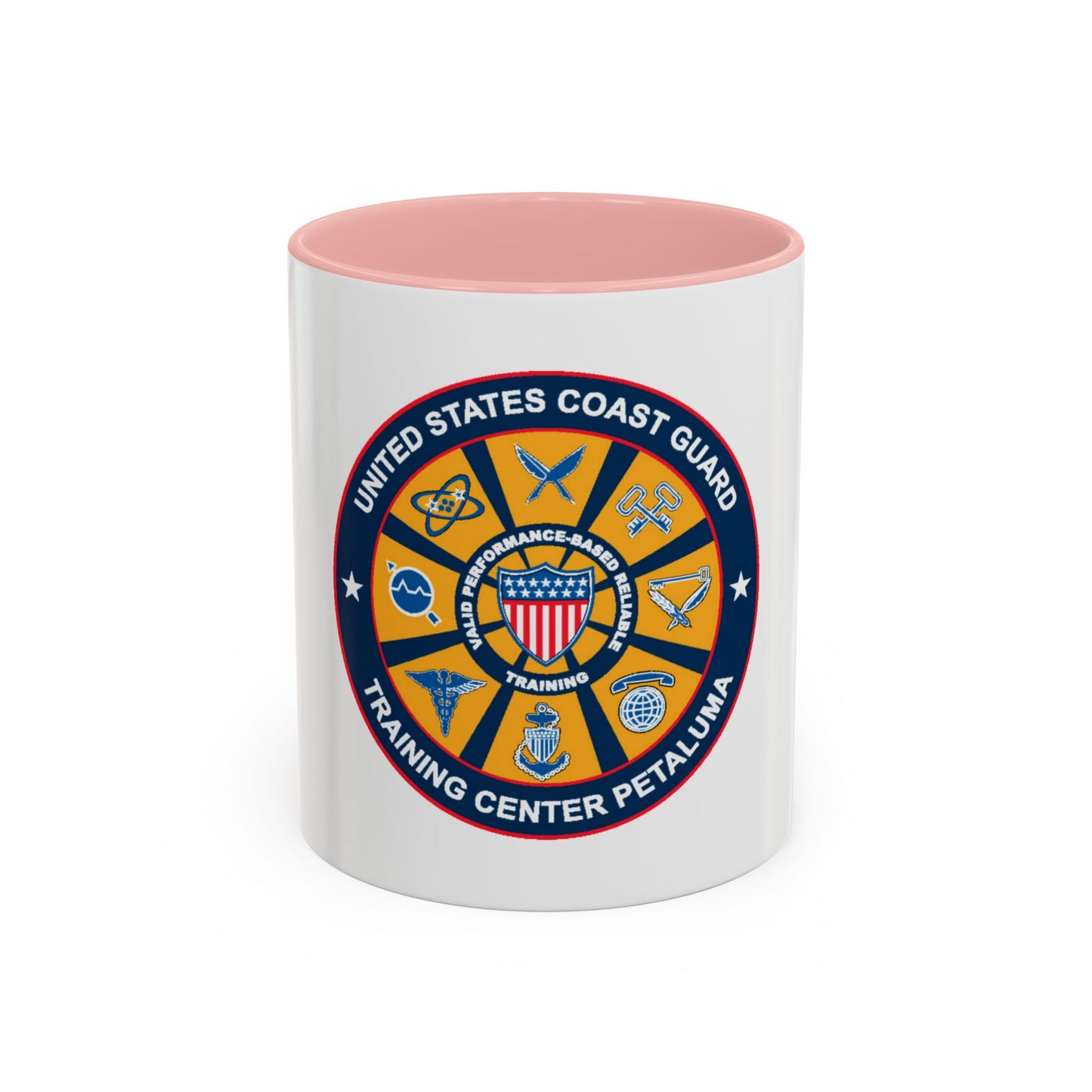 USCG Training Center Petaluma (U.S. Coast Guard) Accent Coffee Mug