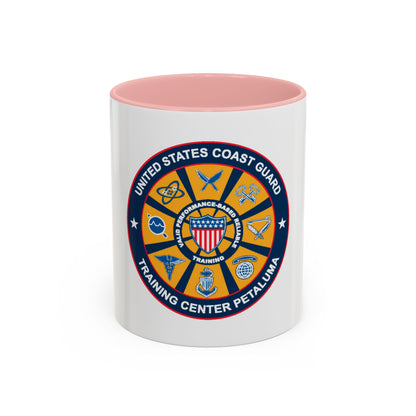 USCG Training Center Petaluma (U.S. Coast Guard) Accent Coffee Mug