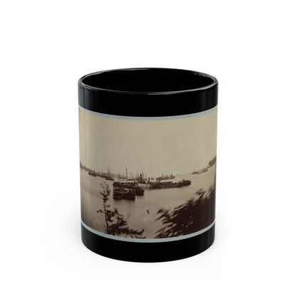 Army Transports In James River, Va. Near Deep Bottom 001 (U.S. Civil War) Black Coffee Mug