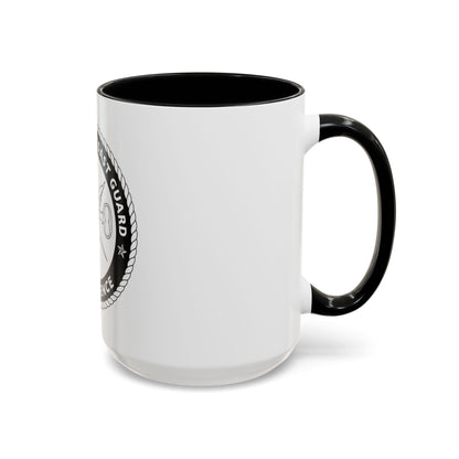 USCG Intelligence 1 color (U.S. Coast Guard) Accent Coffee Mug
