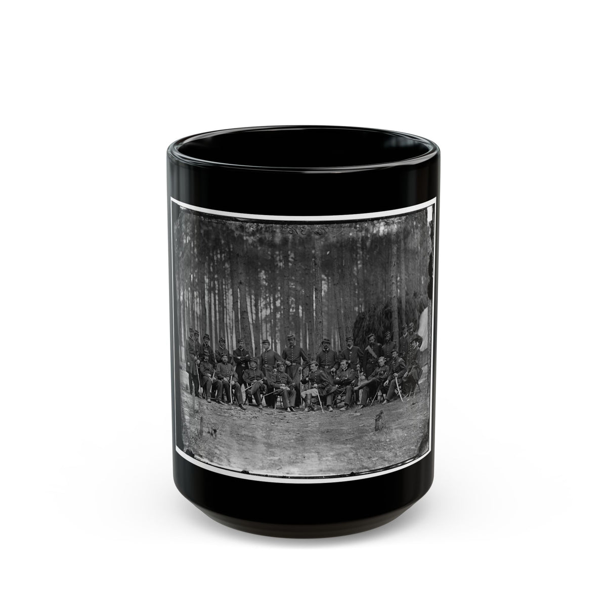 Petersburg, Virginia. Officers Of 114th Pennsylvania Infantry (U.S. Civil War) Black Coffee Mug