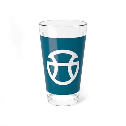 Flag of Nishiazai Shiga 1955-2010 (Japan) Pint Glass 16oz