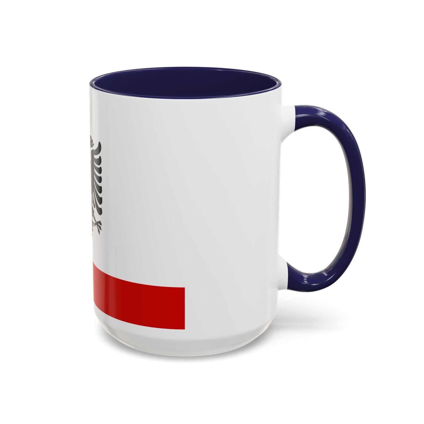 Naval Ensign of Albania 1958 to 1992 - Accent Coffee Mug