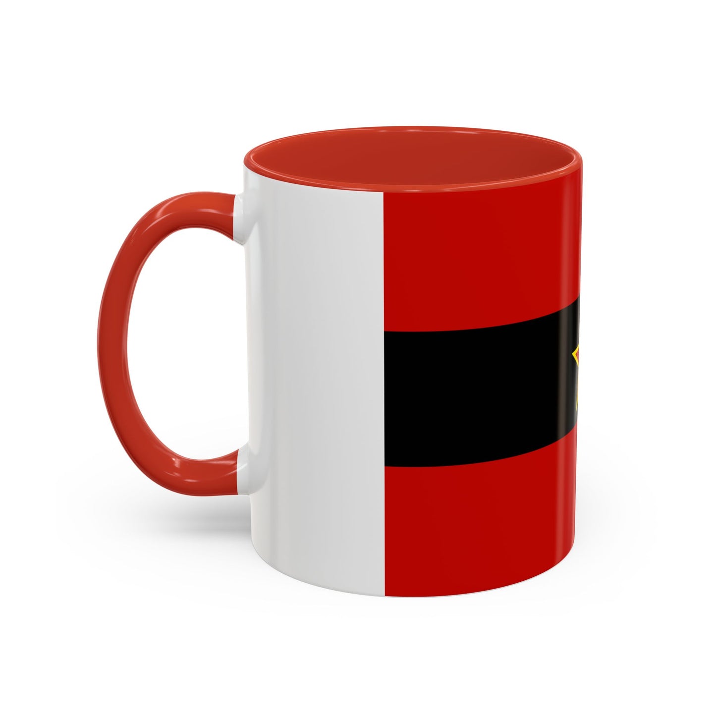 Civil Ensign of Albania 1945 to 1992 - Accent Coffee Mug