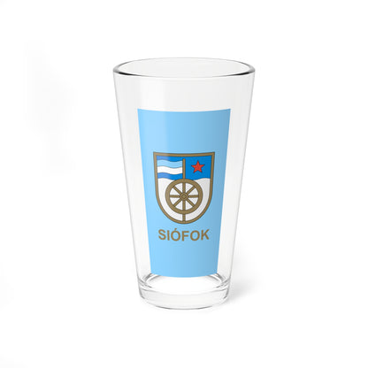 Flag of Siofok 1974-1991 (Hungary) Pint Glass 16oz