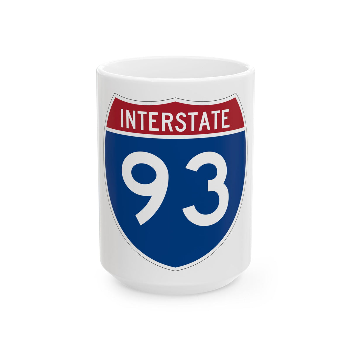 Interstate 93 (U.S. Highways) White Coffee Mug