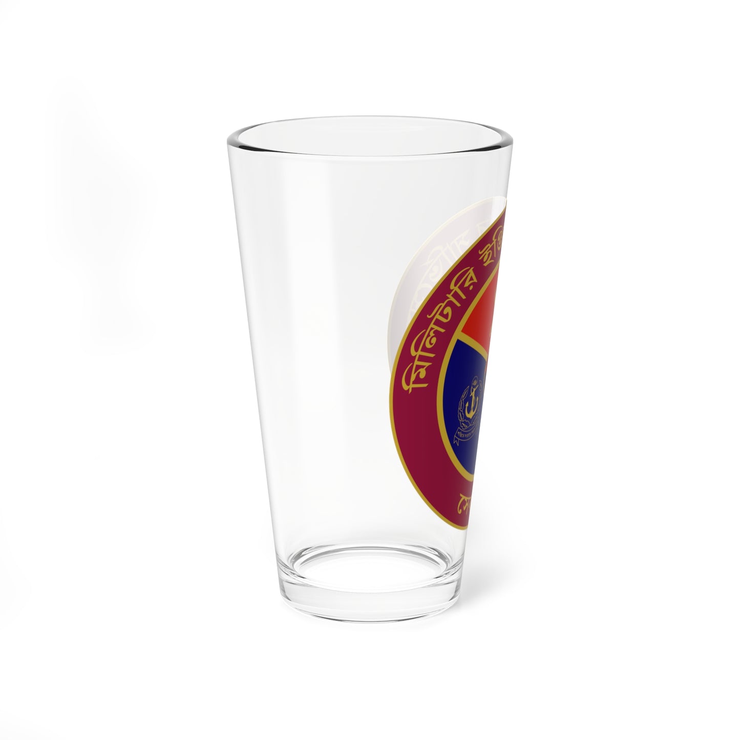 Seal of the Military Engineer Services Bangladesh (Bangladesh) (Coat of Arms) Pint Glass 16oz