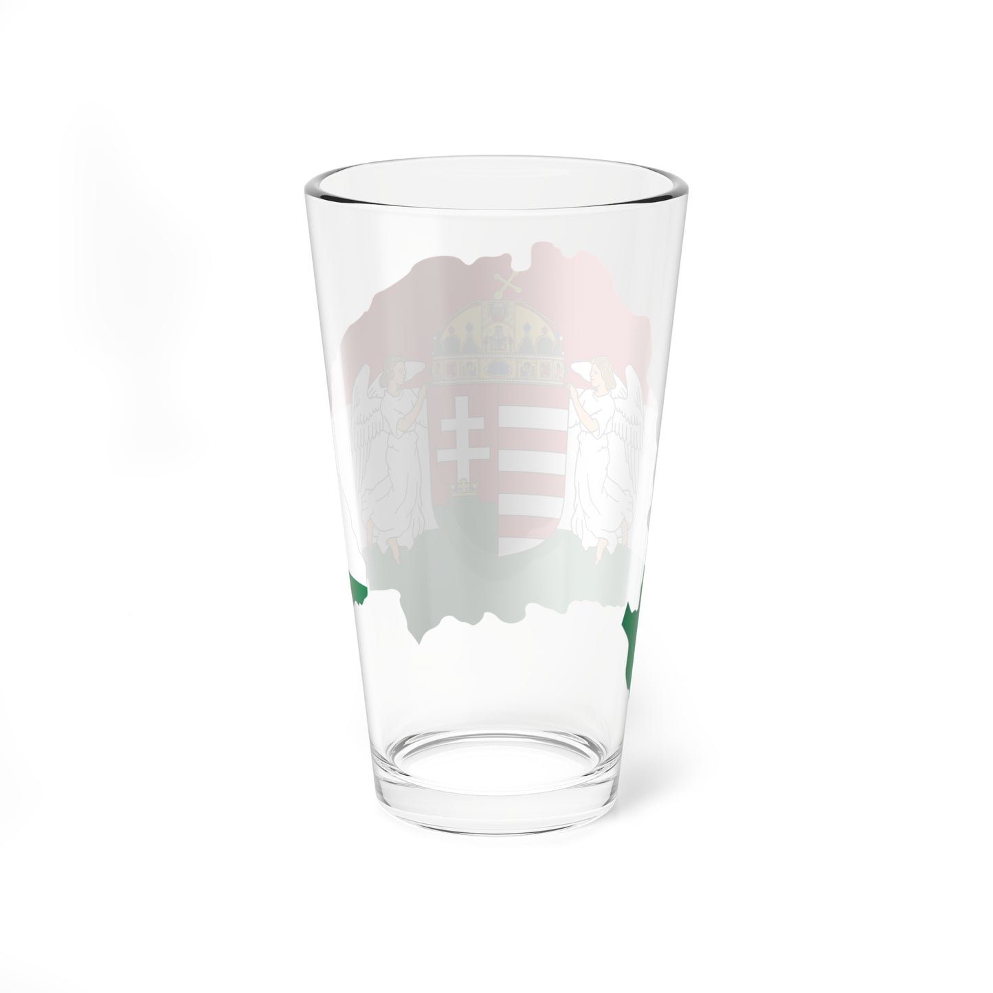 Kingdom of Hungary flag map (Hungary) Pint Glass 16oz