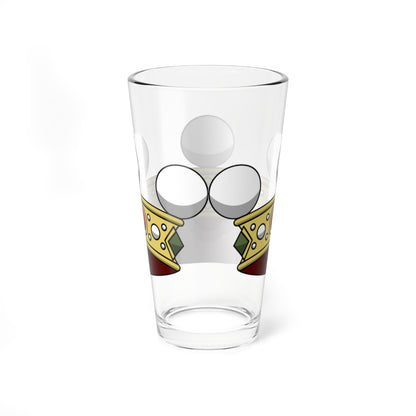 Crown of italian Nobile corona normale (Italy) (Coat of Arms) Pint Glass 16oz