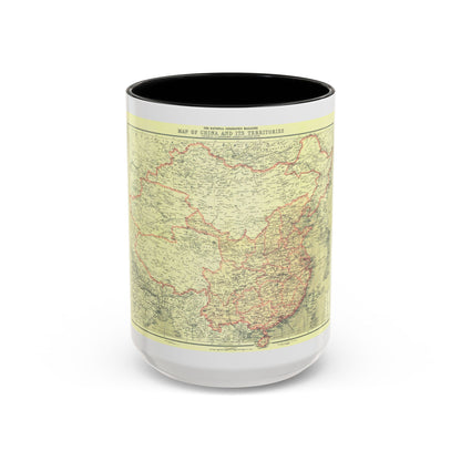 China and its Territories (1912) (Map) Accent Coffee Mug