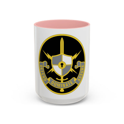 United States Cyber School 2 (U.S. Army) Accent Coffee Mug