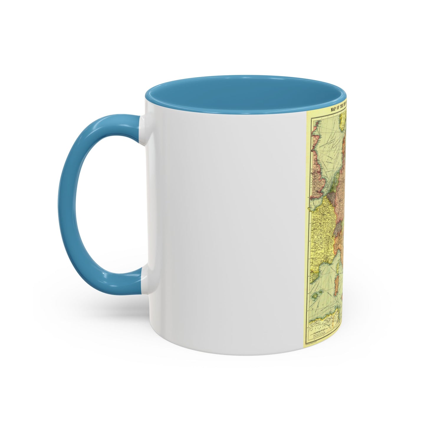 Europe, Central & the Balkan States (1915) (Map) Accent Coffee Mug