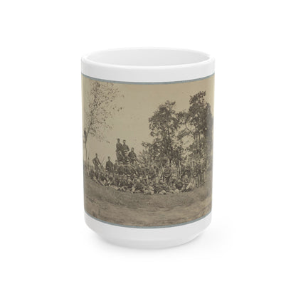 B Company, 22d New York State Militia Near Harpers Ferry, Va., 1861 I.E.1862 (U.S. Civil War) White Coffee Mug
