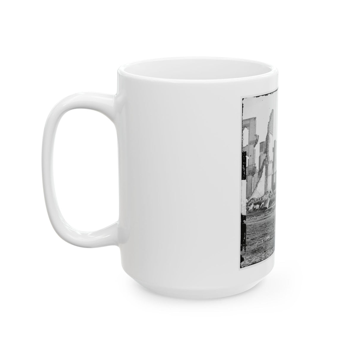 Richmond, Va. Ruins Of The Southern Express Office (Carey Street) (U.S. Civil War) White Coffee Mug