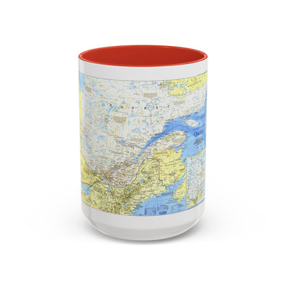 Canada - Quebec 1 (1991) (Map) Accent Coffee Mug