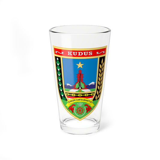 Seal of Kudus Regency (Indonesia) (Coat of Arms) Pint Glass 16oz