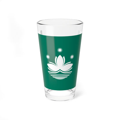 Flag of Macau Special Administrative Region of the Republic of China (China) Pint Glass 16oz