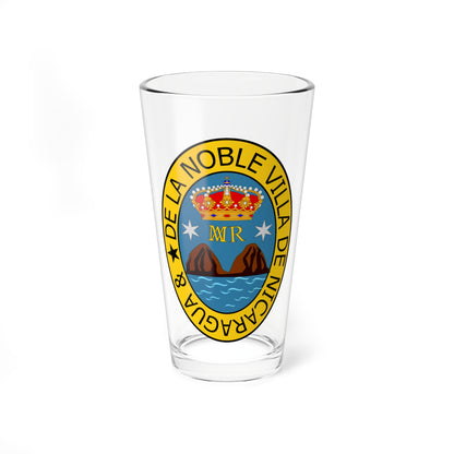 Seal of Rivas (Costa Rica) (Coat of Arms) Pint Glass 16oz