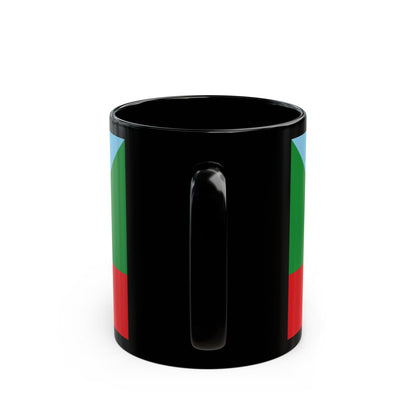 Flag of Chachapoyas capital of the Amazonas Region Peru - Black Coffee Mug-Go Mug Yourself