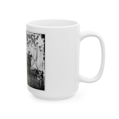 Bealeton, Virginia. Officers Of Signal Corps. Headquarters, Army Of The Potomac (U.S. Civil War) White Coffee Mug