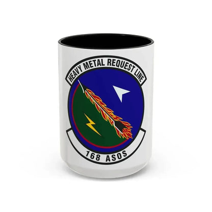 168th Air Support Operations Squadron (U.S. Air Force) Accent Coffee Mug 15oz Black - Go Mug Yourself