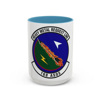 168th Air Support Operations Squadron (U.S. Air Force) Accent Coffee Mug 15oz Light Blue - Go Mug Yourself