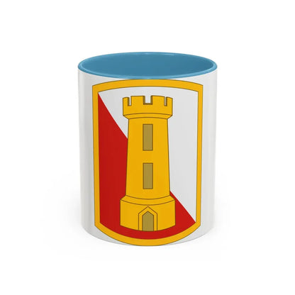 168th Engineer Brigade (U.S. Army) Accent Coffee Mug 11oz Light Blue - Go Mug Yourself
