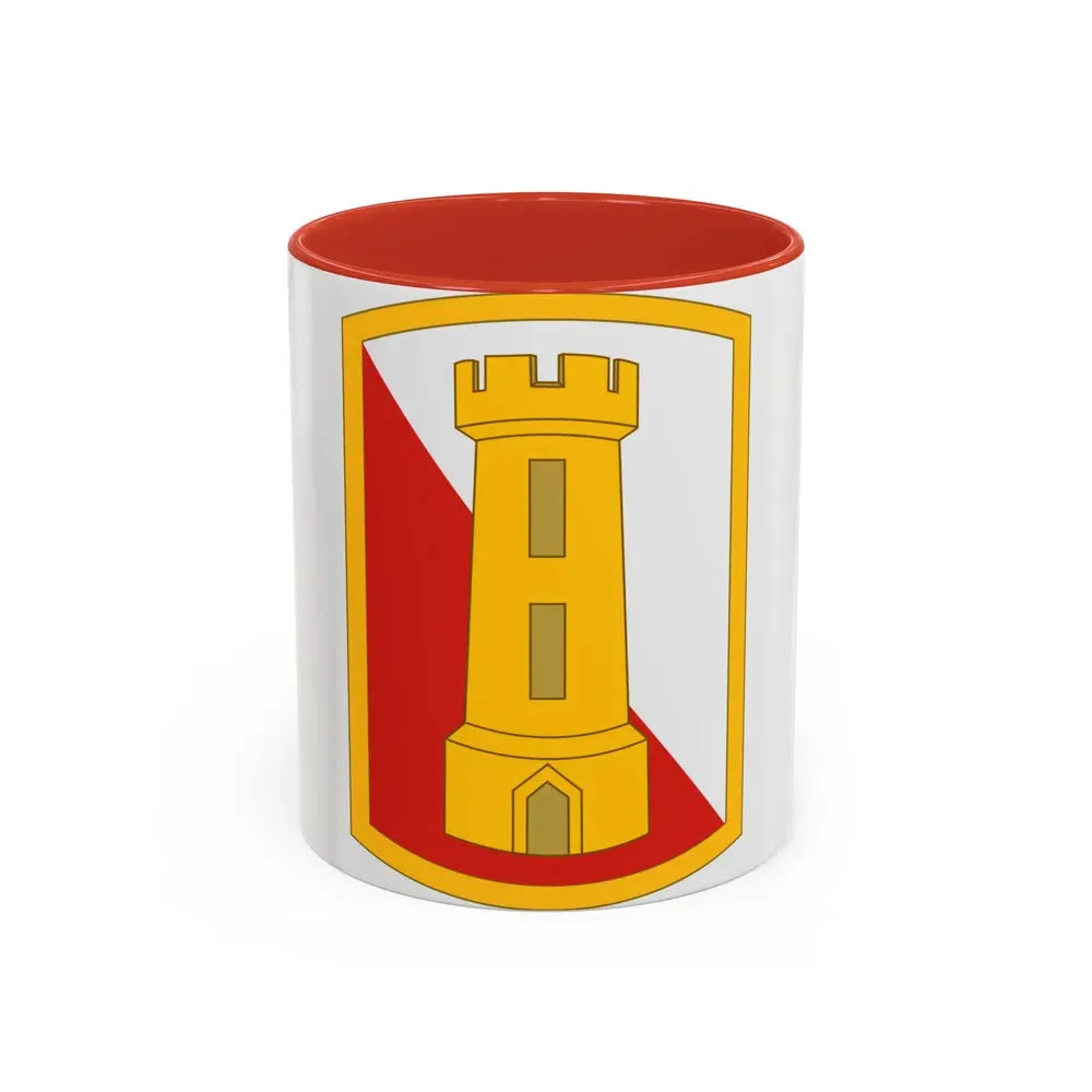 168th Engineer Brigade (U.S. Army) Accent Coffee Mug 11oz Red - Go Mug Yourself
