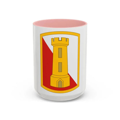 168th Engineer Brigade (U.S. Army) Accent Coffee Mug 15oz Pink - Go Mug Yourself