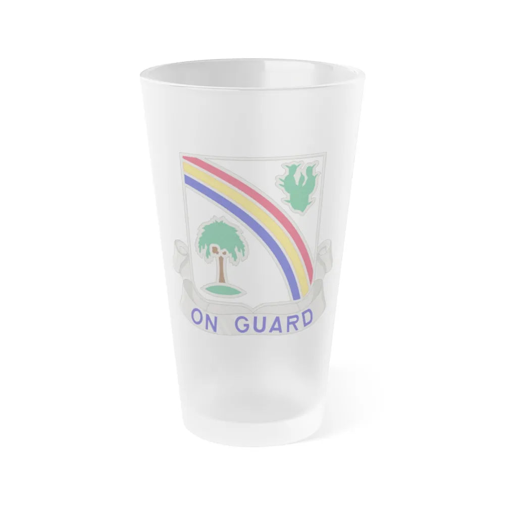 168th Infantry Regiment (U.S. Army) Frosted Pint Glass 16oz-Go Mug Yourself