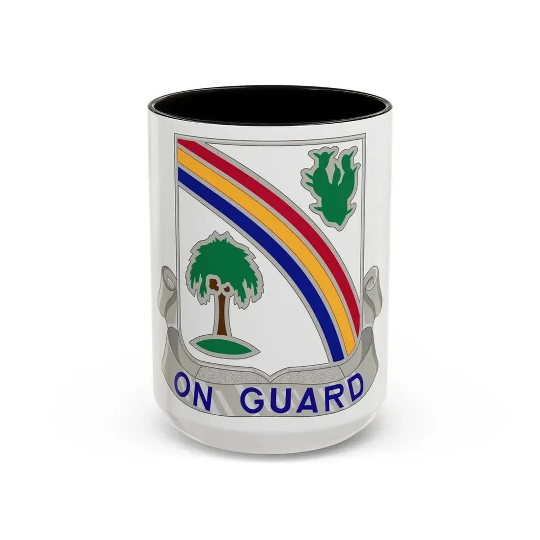 168th Infantry Regiment (U.S. Army) Accent Coffee Mug 15oz Black - Go Mug Yourself