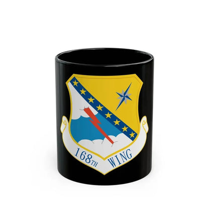 168th Wing emblem (U.S. Air Force) Black Coffee Mug 11oz - Go Mug Yourself