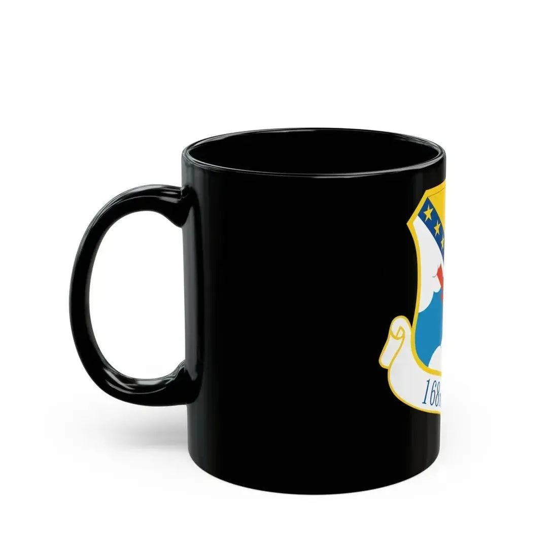 168th Wing emblem (U.S. Air Force) Black Coffee Mug - Go Mug Yourself