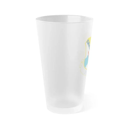 168th Wing emblem (U.S. Air Force) Frosted Pint Glass 16oz - Go Mug Yourself