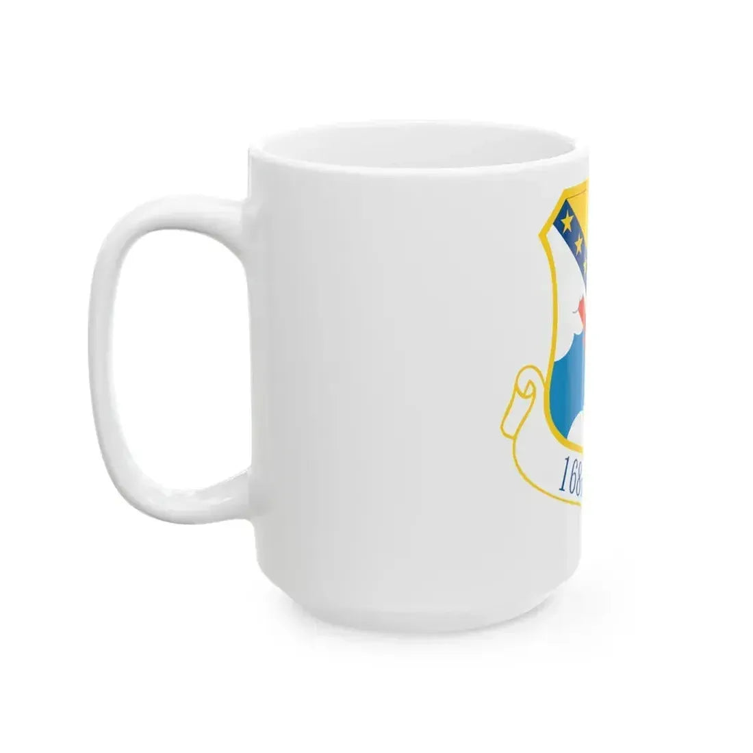 168th Wing emblem (U.S. Air Force) White Coffee Mug - Go Mug Yourself