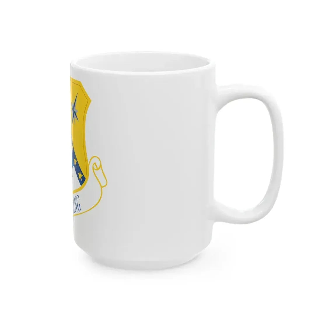 168th Wing emblem (U.S. Air Force) White Coffee Mug - Go Mug Yourself